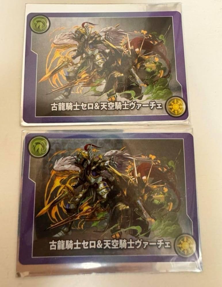 未使用】ガンホーツアー霊吼拳の青龍・カリン古龍騎士セロ＆天空騎士